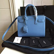 YSL Classic Sac-De-Jour Nano Light Blue 4883 22cm  - 6