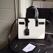 YSL Classic Sac-De-Jour Nano Black and White 4909 22cm  - 1