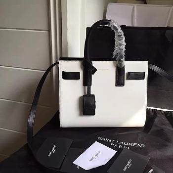 YSL Classic Sac-De-Jour Nano Black and White 4909 22cm 