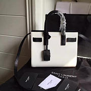 YSL Classic Sac-De-Jour Nano Black and White 4909 22cm  - 6