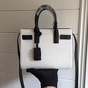YSL Classic Sac-De-Jour Nano Black and White 4909 22cm  - 5