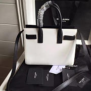 YSL Classic Sac-De-Jour Nano Black and White 4909 22cm  - 4