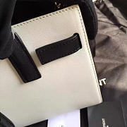 YSL Classic Sac-De-Jour Nano Black and White 4909 22cm  - 2