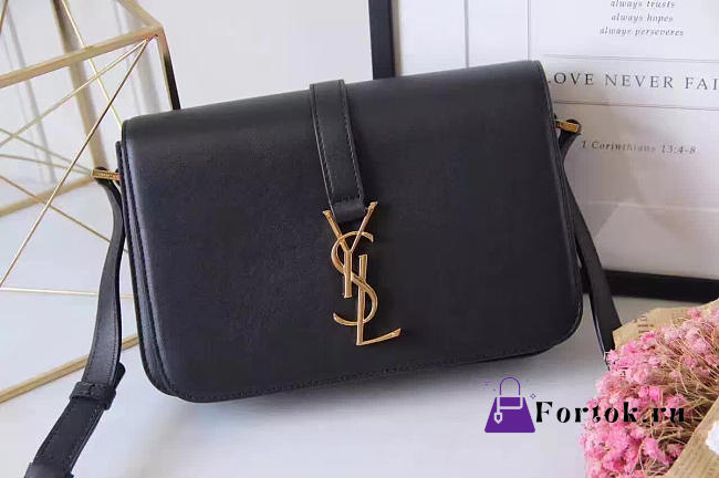 YSL CLASSIC Large UNIVERSITÉ Black 4930 25cm  - 1