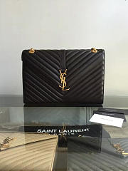 YSL MONOGRAM College Gold Hardware Black 5078 31cm - 5