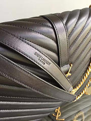 YSL MONOGRAM College Gold Hardware Black 5078 31cm - 4