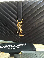 YSL MONOGRAM College Gold Hardware Black 5078 31cm - 2