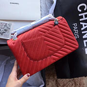 Chanel Classic Handbag Red - 5