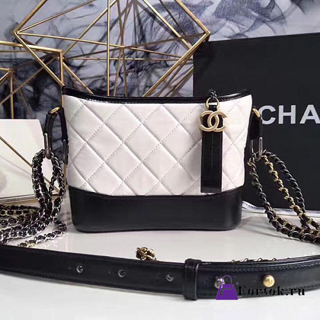 CHANEL'S GABRIELLE Small Hobo Bag White A91810 20cm - 1