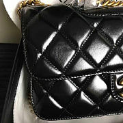 Chanel Oil Wax Leather Perfect Edge Gold Black A14041 26.5cm - 5
