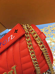 LOUIS VUITTON NEW WAVE CHAIN BAG MM RED M51943 25cm  - 4