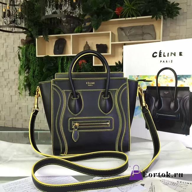 Celine Leather Nano Luggage 20cm  - 1