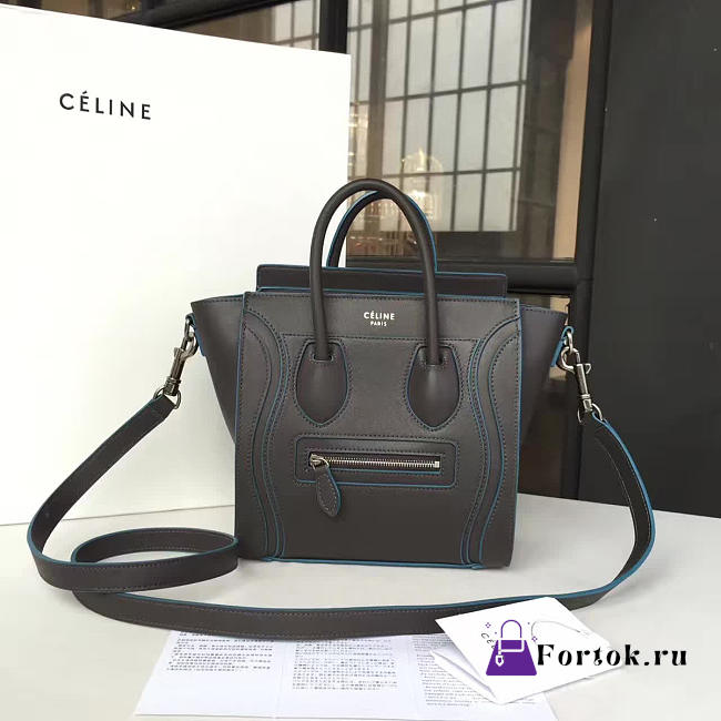 Celine Leather Nano Luggage Z962 20cm  - 1