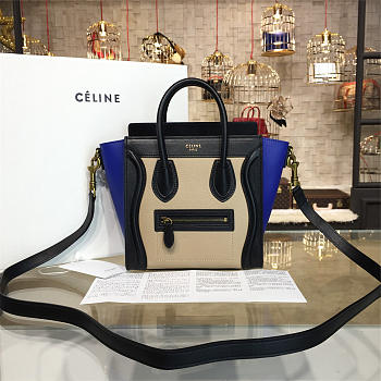 Celine Leather Nano Luggage Z979 19.5cm 