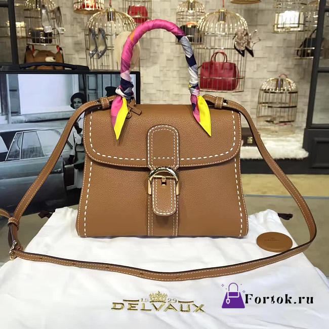 Delvaux MM Brillant Satchel Brown 1491 28cm  - 1