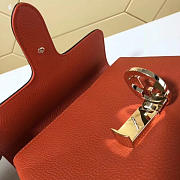 Gucci GG Flap Shoulder Bag On Chain Orange 5103032 25cm - 5
