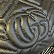 Gucci GG Marmont Matelassé Tote Black Leather 2233 35cm - 2