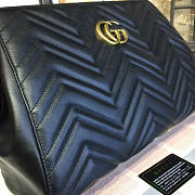 Gucci GG Marmont Matelassé Tote Black Leather 2233 35cm - 3
