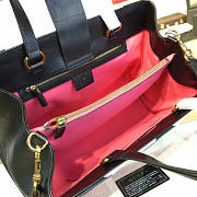 Gucci GG Marmont Matelassé Tote Black and White Leather 2235 35cm - 6
