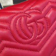 Gucci GG Marmont Matelassé Leather Super Mini Bag Red - 4