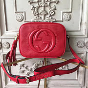 Gucci Soho Disco Leather Bag Red Z2598 21cm  - 1