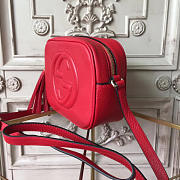 Gucci Soho Disco Leather Bag Red Z2598 21cm  - 5