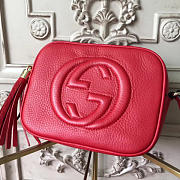 Gucci Soho Disco Leather Bag Red Z2598 21cm  - 3
