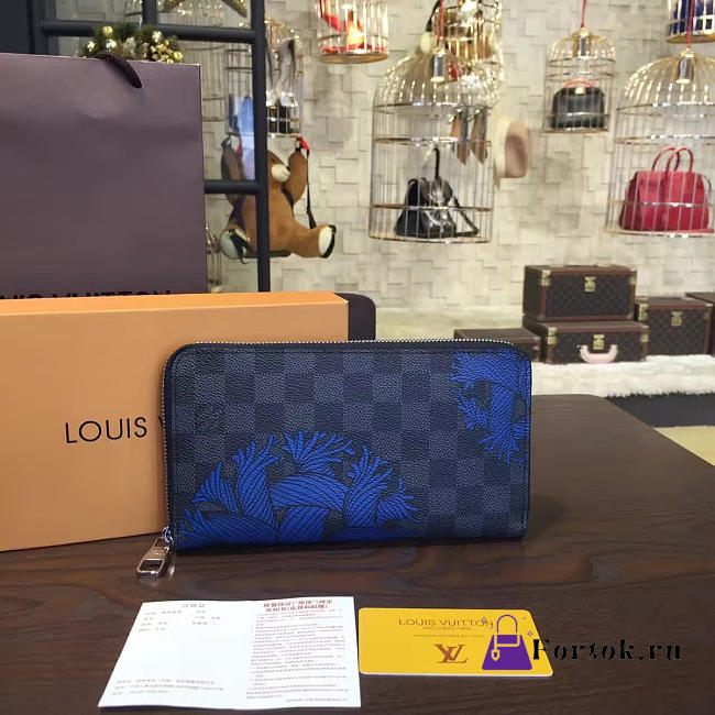 Louis Vuitton ZIPPY Wallet Blue 3147 - 1