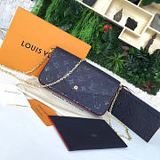 Louis Vuitton POCHETTE FELICIE Marine Rouge 3262 - 1