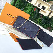 Louis Vuitton POCHETTE FELICIE Marine Rouge 3262 - 6
