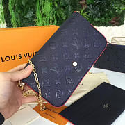Louis Vuitton POCHETTE FELICIE Marine Rouge 3262 - 5