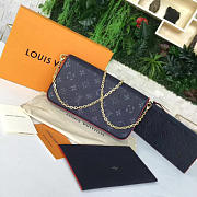 Louis Vuitton POCHETTE FELICIE Marine Rouge 3262 - 4