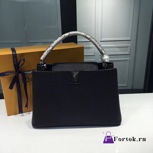 LOUIS VUITTON CAPUCINES MM NOIR 3671  - 1
