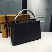LOUIS VUITTON CAPUCINES MM NOIR 3671  - 5