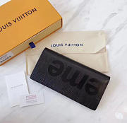 Louis Vuitton Supreme Wallet Black 3798 19cm - 4