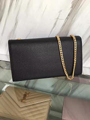 YSL MONOGRAM KATE GRAIN DE POUDRE EMBOSSED Black 4742 24cm  - 3
