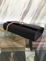 YSL MONOGRAM KATE GRAIN DE POUDRE EMBOSSED Black 4742 24cm  - 2