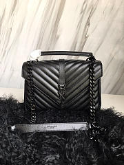 YSL MONOGRAM COLLEGE Black 4771 24cm  - 1