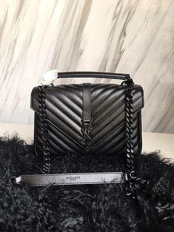YSL MONOGRAM COLLEGE Black 4771 24cm 