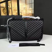 YSL MONOGRAM COLLEGE Full Black 4788 32cm - 1