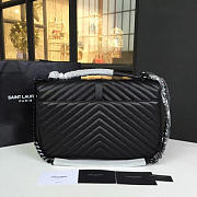 YSL MONOGRAM COLLEGE Full Black 4788 32cm - 4