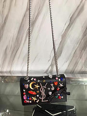 YSL Monogramme Shoulder Bag Black 4862 17cm  - 4
