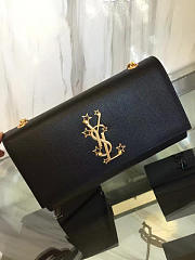 YSL MONOGRAM KATE Start GRAIN DE POUDRE EMBOSSED Black 5014 24cm  - 4