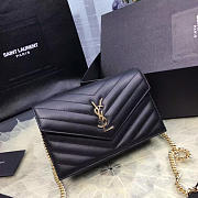 YSL MONOGRAM College Black Hardware Gold 5066 22cm - 6