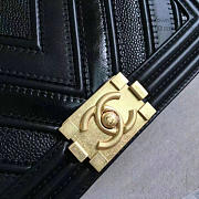 Chanel Chevron Quilted Medium Boy Bag Black VS00849 25cm - 6