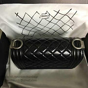 Chanel Small Caviar Quilted Lambskin Boy Bag Black A13043 20cm - 3