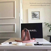 Chanel Medium Chevron Lambskin Quilted Boy Bag Pink A13044 25cm  - 3