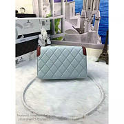 Chanel Lambskin Mini Chain WALLET Light Blue A81023 19.5cm - 5
