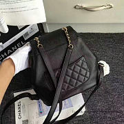 Chanel Grained Calfski Backpack Black A93749 25cm - 3