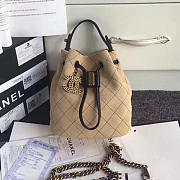 Chanel Calf Leather Mini Bucket Bag 170304 20cm - 2